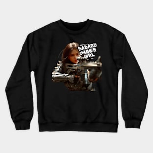 Cyberpunk Badass Gamer Girl Specforce Crewneck Sweatshirt